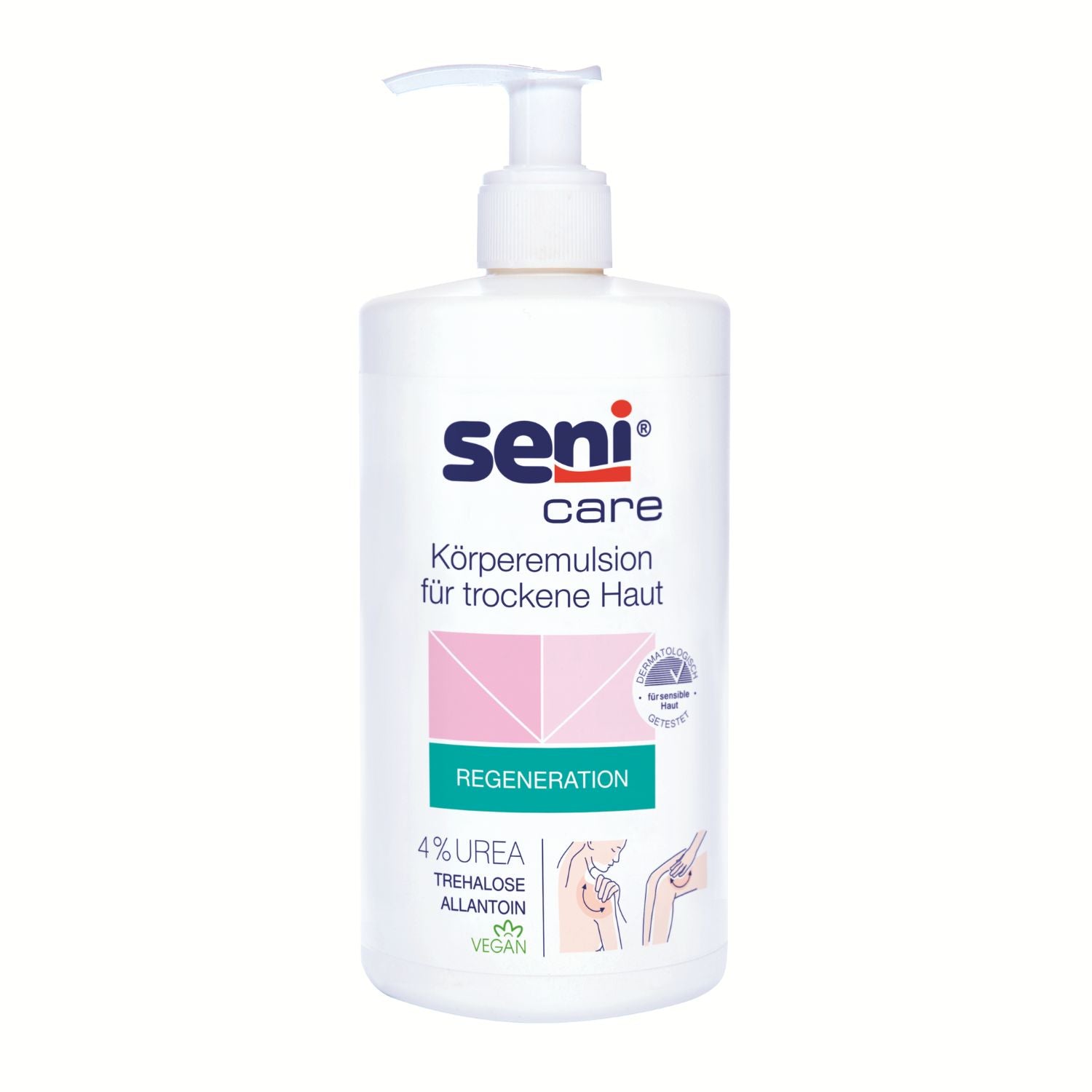 Seni Care Körperemulsion für trockene Haut mit 4% UREA - 500 ml "Regeneration"